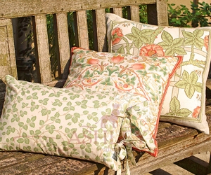 Trellis Wild Rose Merton Cushions Lr Morris and Co Art of Decoration IV   